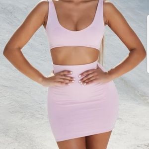 Oh Polly Two Piece Crop Top and skirt